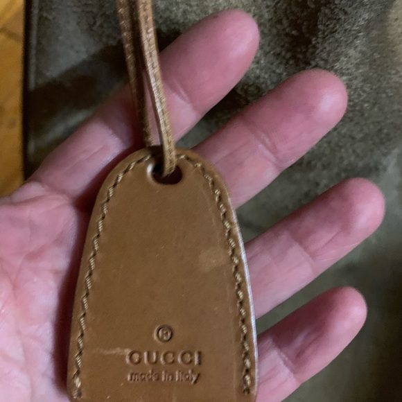 Gucci Suede Green Moss Bag - Picture 13 of 16